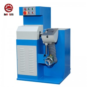 Shoe making buffing machine for feather edge