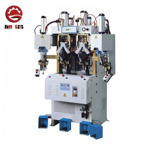 Shoe making two-cold & two-heat backpart moulding machine