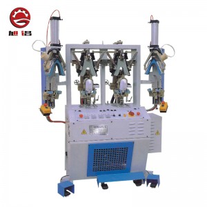 Shoe making two-cold & two-heat backpart moulding machine for STITCH-DOWN shoe