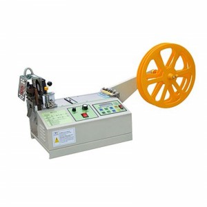 automatic ribbon cold hot cutting machine, fabric strip cutting machine